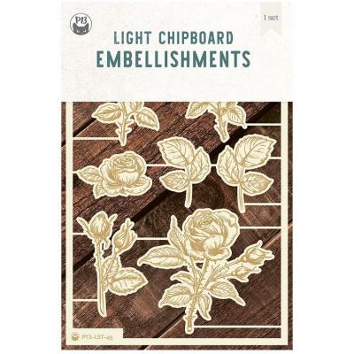 Piatek13 Love Stories - Light Chipboard Embellishments