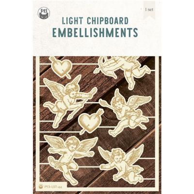 Piatek13 Love Stories - Light Chipboard Embellishments