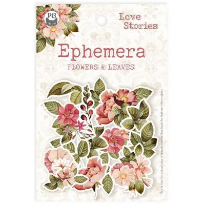 Piatek13 Love Stories - Ephemera Flowers and Leaves