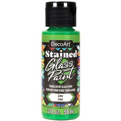 DecoArt Stained Glass Paint - Lime