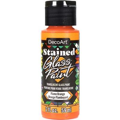 DecoArt Stained Glass Paint - Flame Orange