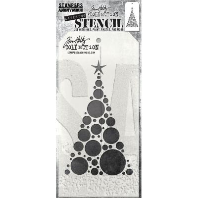 Stampers Anonymous Tim Holtz Stencil - Modern Tree