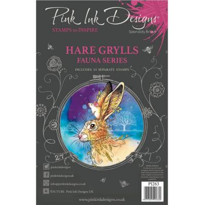 Creative Expressions Pink Ink Designs Stempel - Hare Grylls