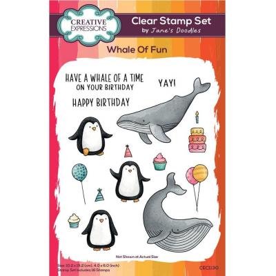 Creative Expressions Jane's Doodles Stempel - Whale Of Fun