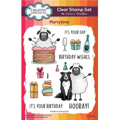 Creative Expressions Jane's Doodles Stempel - Partytime