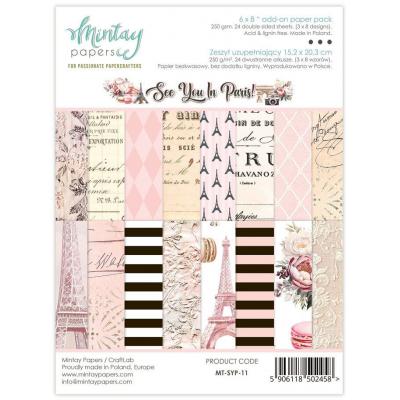 Mintay Papers See You In Paris - Add-On Paper Pack