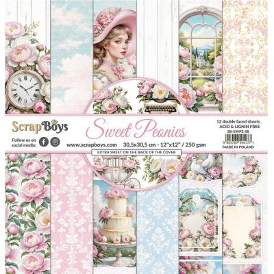 ScrapBoys Sweet Peonies - Paper Pad