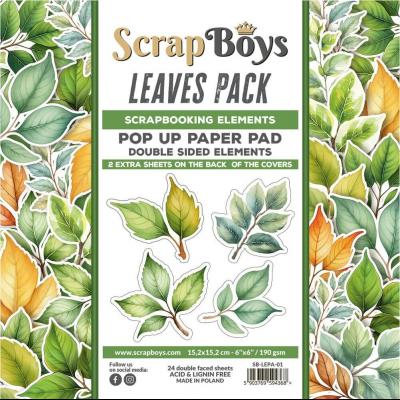 ScrapBoys Leaves  - Pop Up Paper Pad