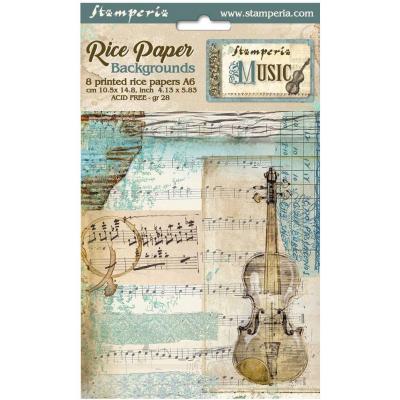 Stamperia Music - Rice Paper Backgrounds