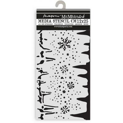 Stamperia Dewdrops Stencil - Snowflakes And Ice