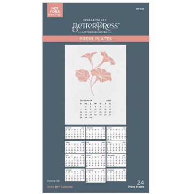 Spellbinders Press Plate - 2025 DIY Calendar