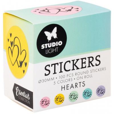 Studio Light Stickers on Roll - Hearts