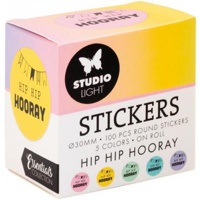 Studio Light Stickers on Roll - Hip Hip Hooray