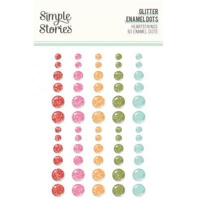 Simple Stories Heartstrings - Glitter Enamel Dots