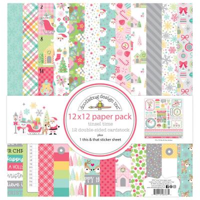 Doodlebug Design Tinsel Time - Paper Pack