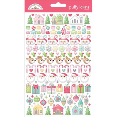 Doodlebug Design Tinsel Time - Puffy Icons Stickers