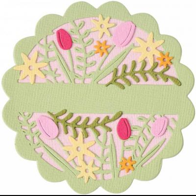 Sizzix Catherine Pooler Thinlits Dies - Tulips & Blooms Circle