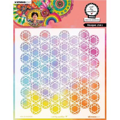 StudioLight Art By Marlene Stencils - Hexagon Stars