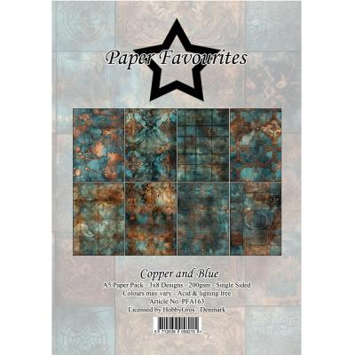 Paper Favourites Paper Pack - Copper And Blue