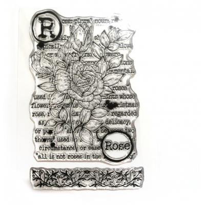 Elizabeth Craft Designs Hinged To The Past Stempel - Rose