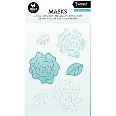 Studio Light Essentials Mask Layered Embroidery - Classic Rose