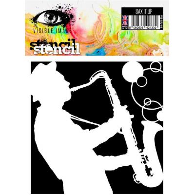 Visible Image Stencil - Sax It Up