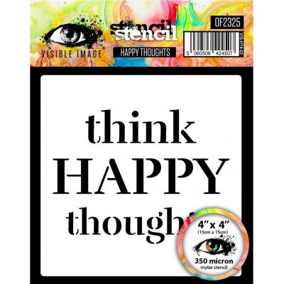 Visible Image Stencil - Happy Thoughts