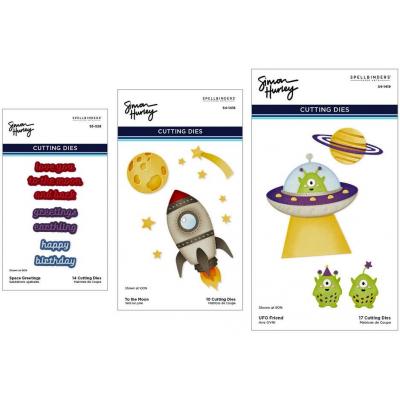 Spellbinders Simon Hurley Etched Dies - Simon's Space Adventure Bundle