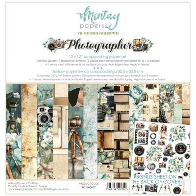 Mintay Papers Photographer - Scrapbooking Paper Set