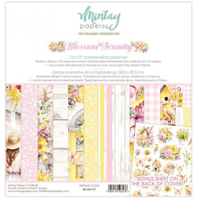 Mintay Papers Blossom Serenity - Scrapbooking Paper Set