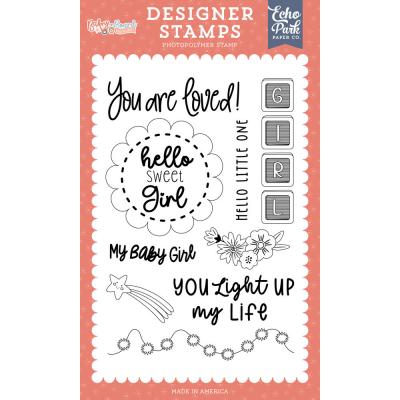 Echo Park Baby On Board It's a Girl! Stempel -  Hello Little Love