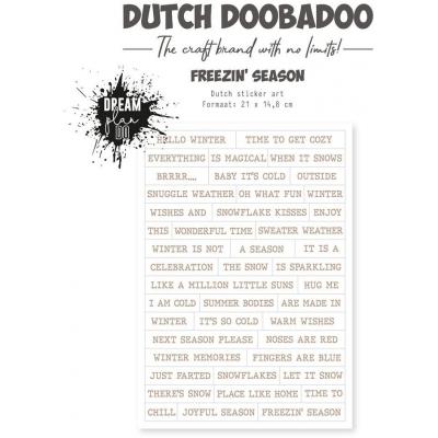 Dutch Doobadoo Freezin' Season  Die Cuts -Sticker Art