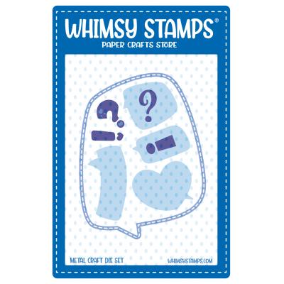 Whimsy Stamps Cutting Dies - Comic Speech Bubbles 2