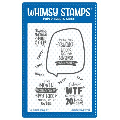 Whimsy Stamps Stempel - Random Funny Swear Words